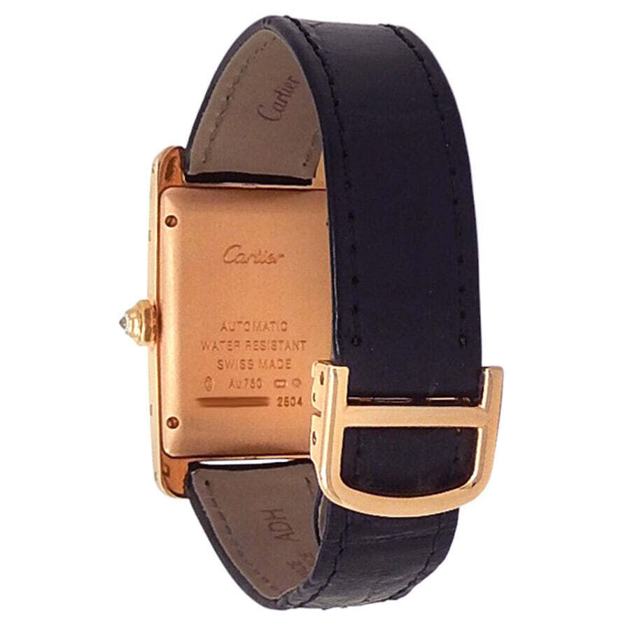 Pre-owned Cartier Tank Americaine Diamond Silver Dial Ladies Watch WB704751 - 4