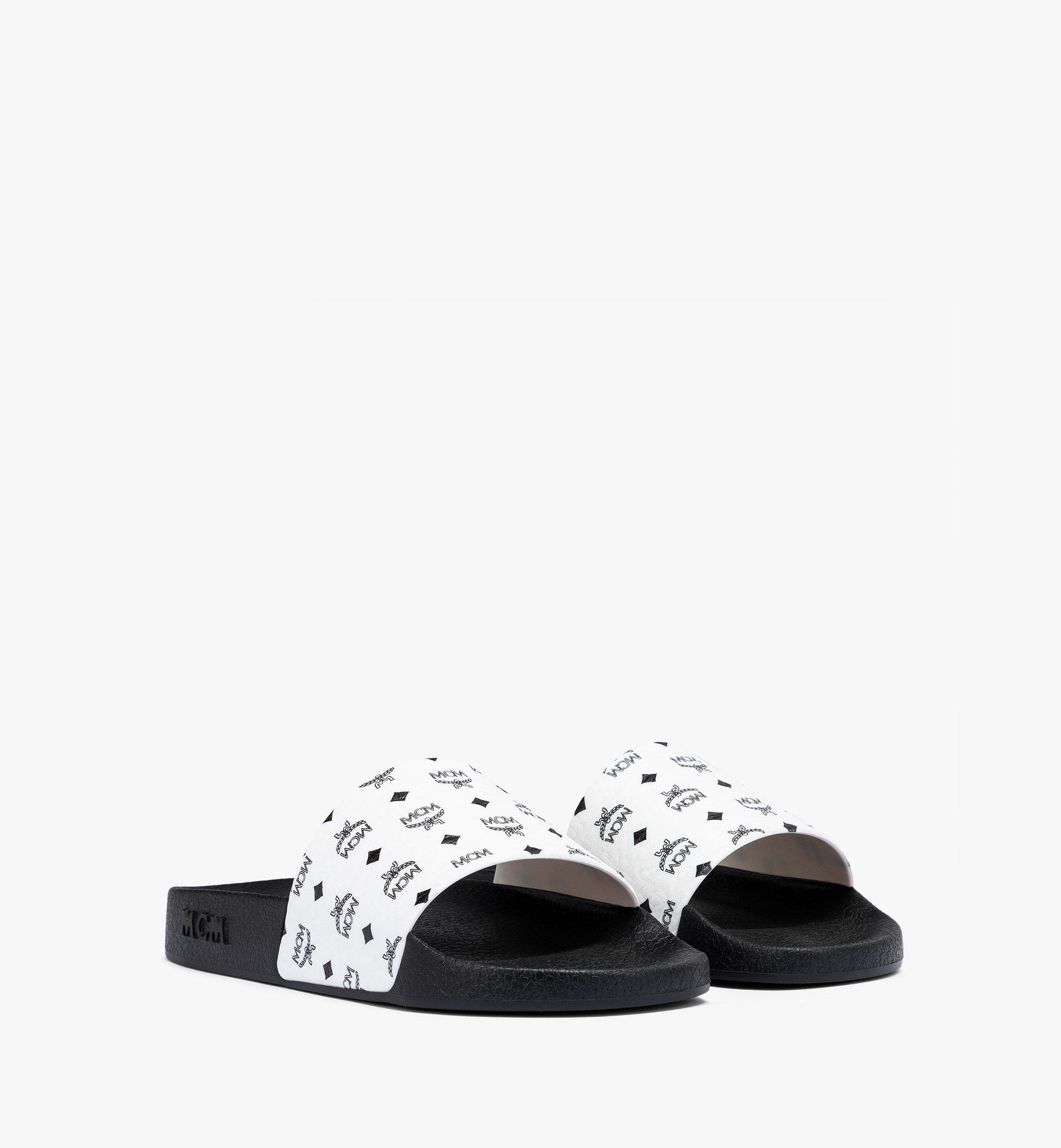 Monogram Print Rubber Slides - 1