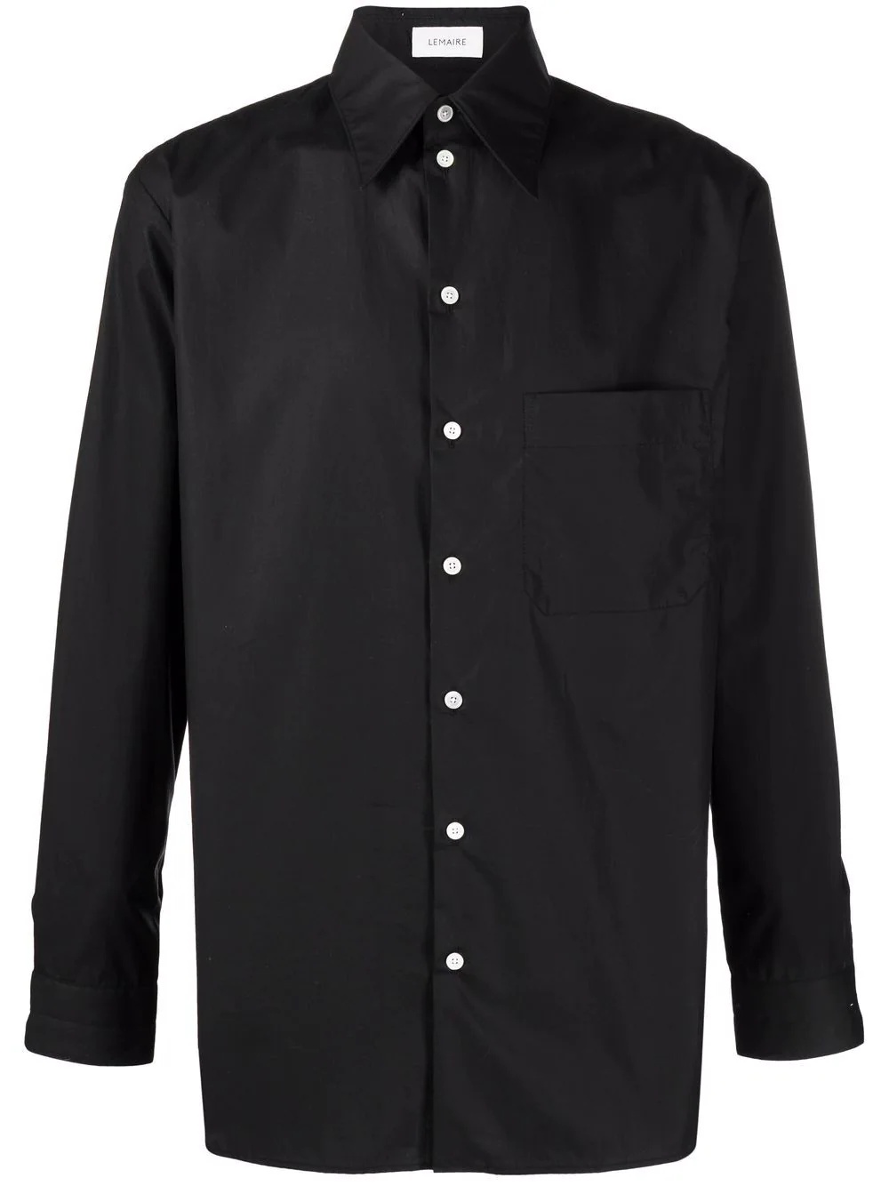 plain button shirt - 1