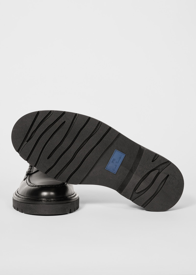 Black Leather 'Bolzano' Loafers 4