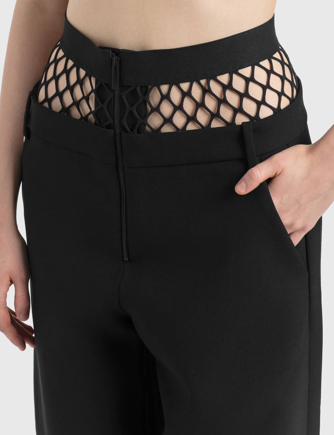 Fishnet Tailored Pants - 3