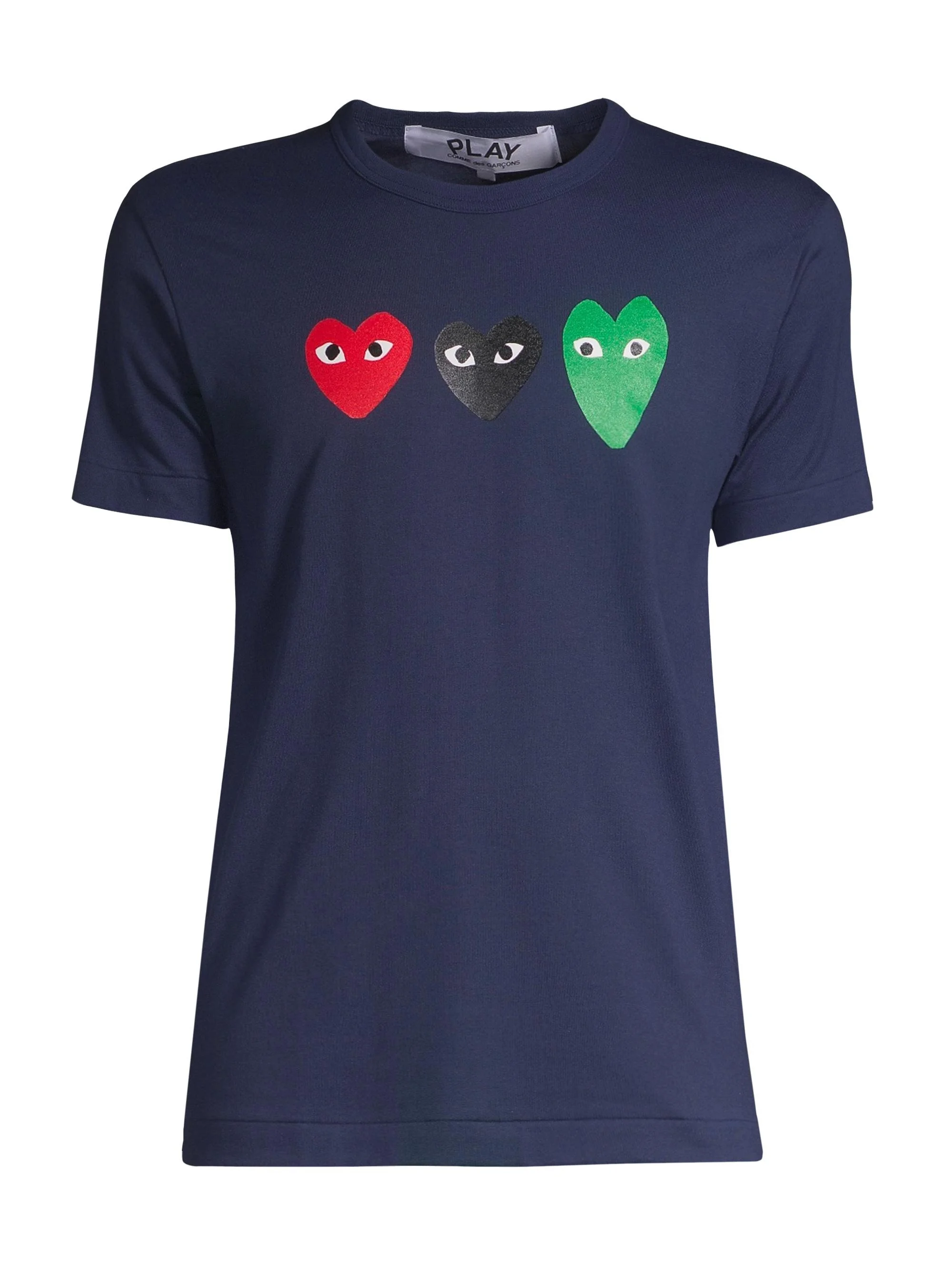 Women's Three Heart Logo T-Shirt - Navy - 1