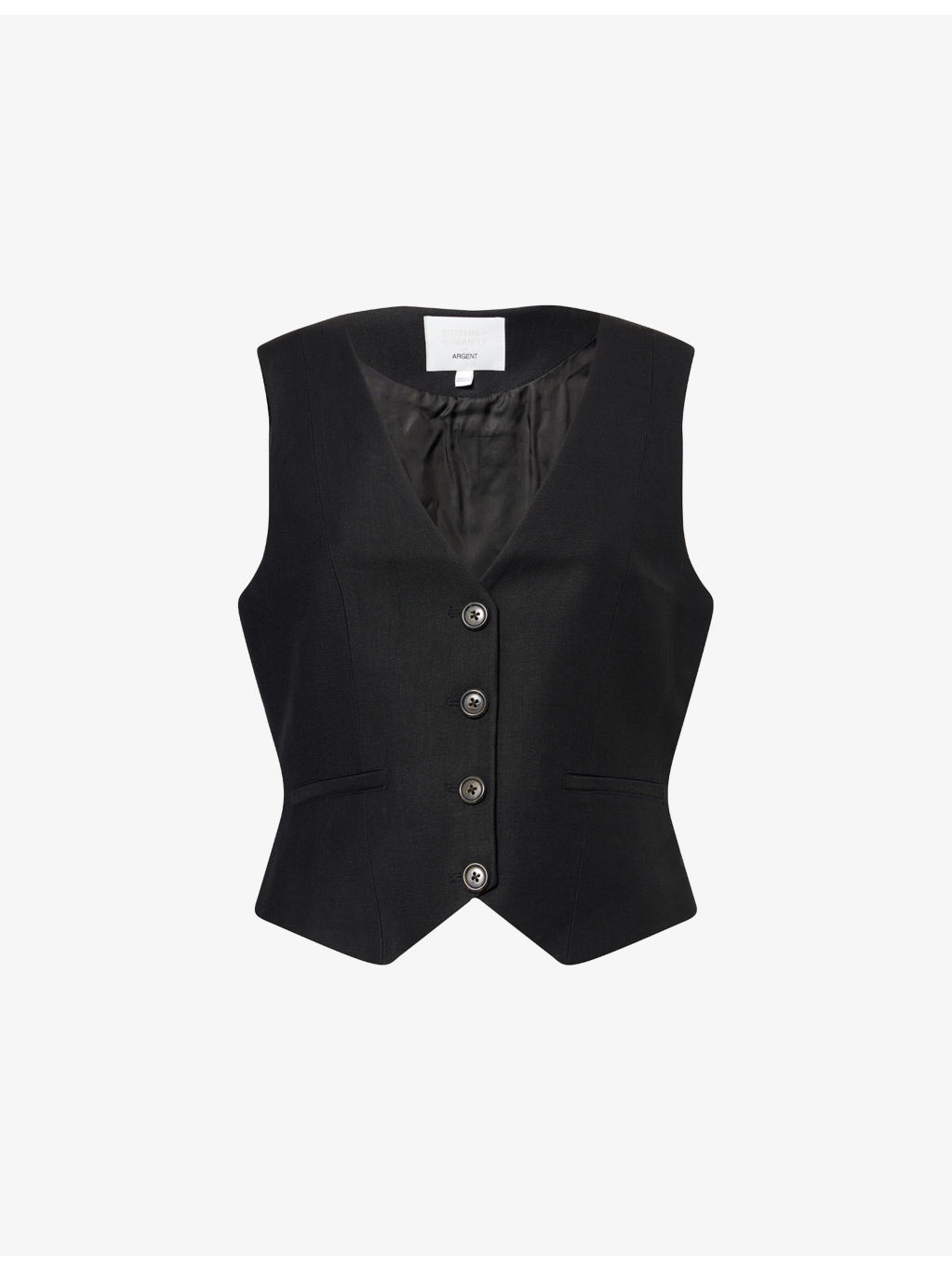 Citizens of Humanity x Argent V-Neck Woven Waistcoat - 1
