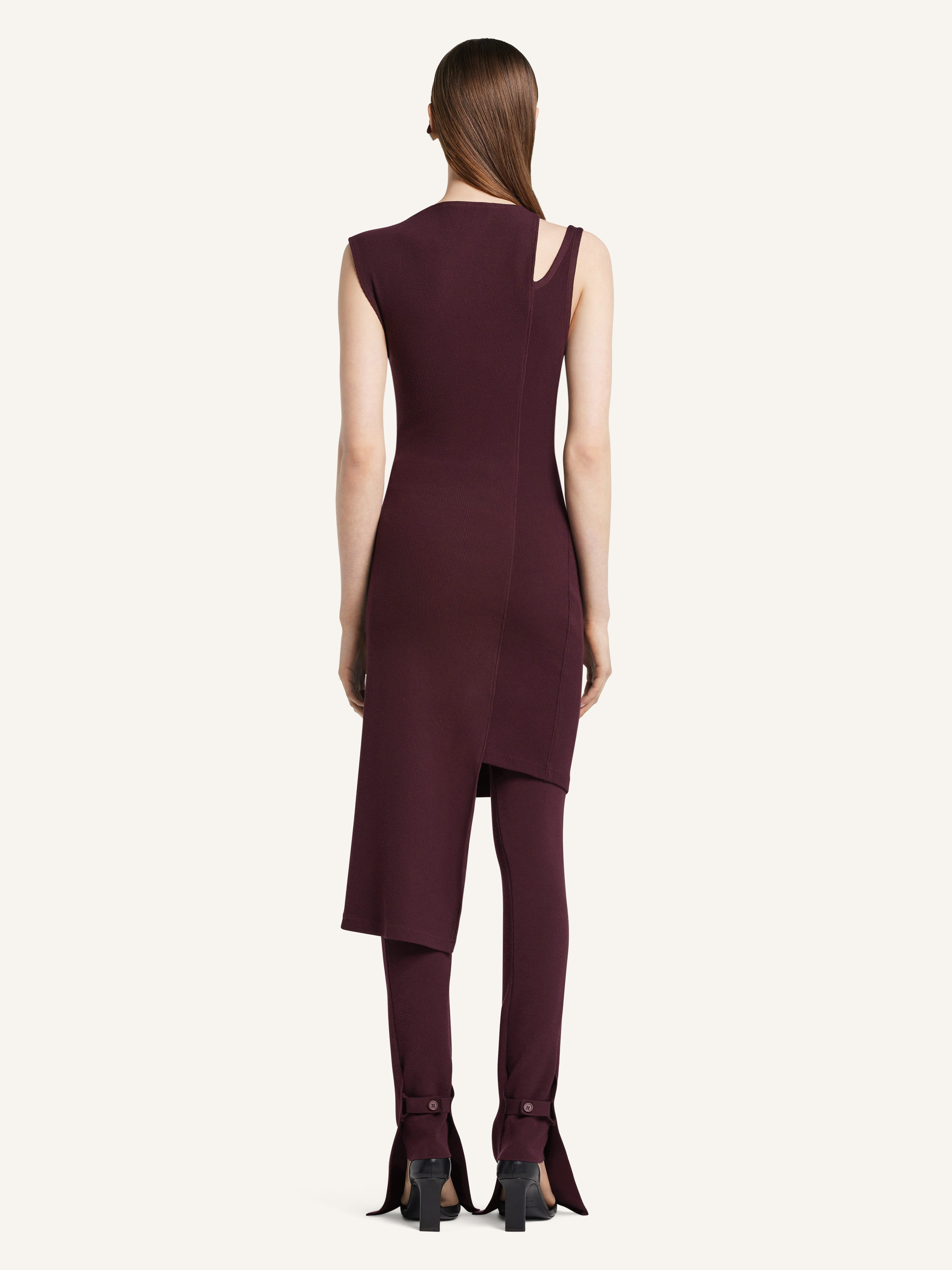 OBLIQUE RIB DRESS - 4