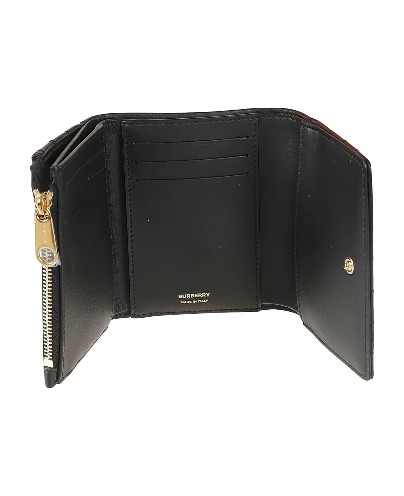 Tb Plaque Padded Snap Button Wallet - 3