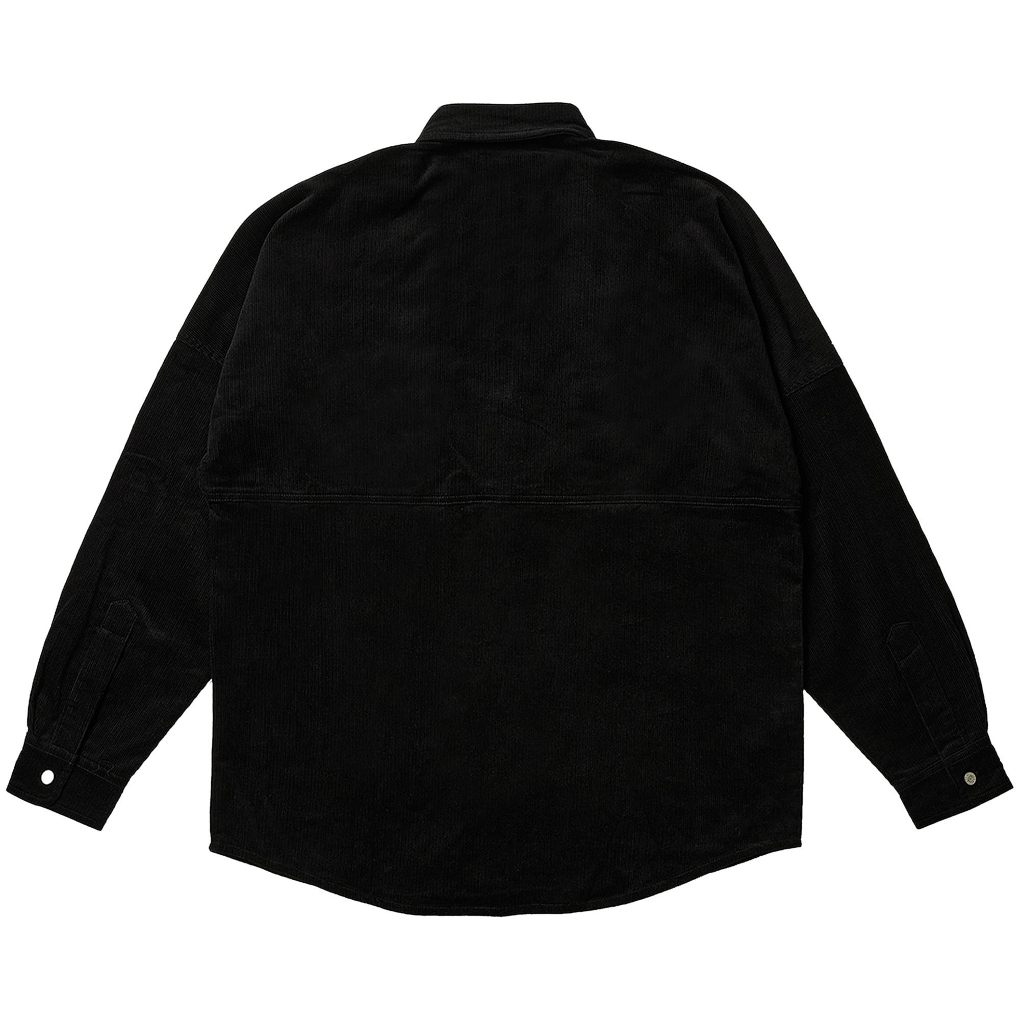 Palace Drop Shoulder Cord Shirt 'Black' - 2