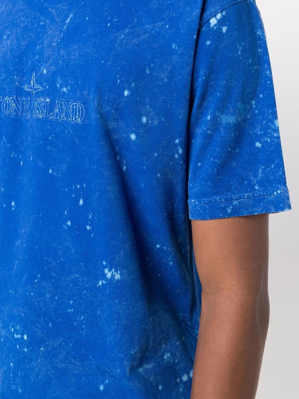 splatter-effect logo-print T-shirt - 5