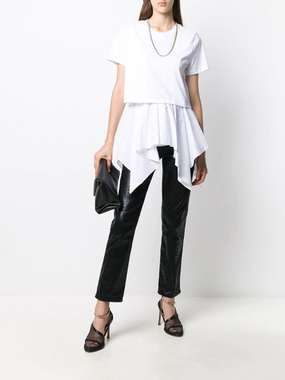 Alexander McQueen ruffled draped top outlook