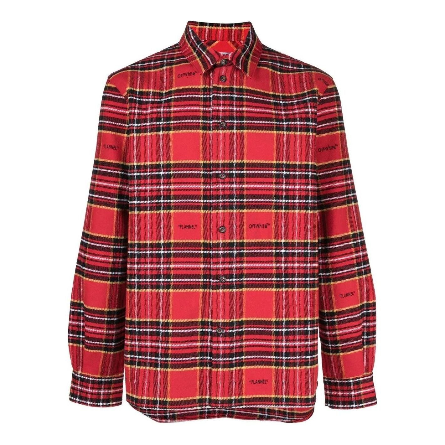 Off-White Plaid Flannel Shirt OMGA227S23FAB0012510 - 1