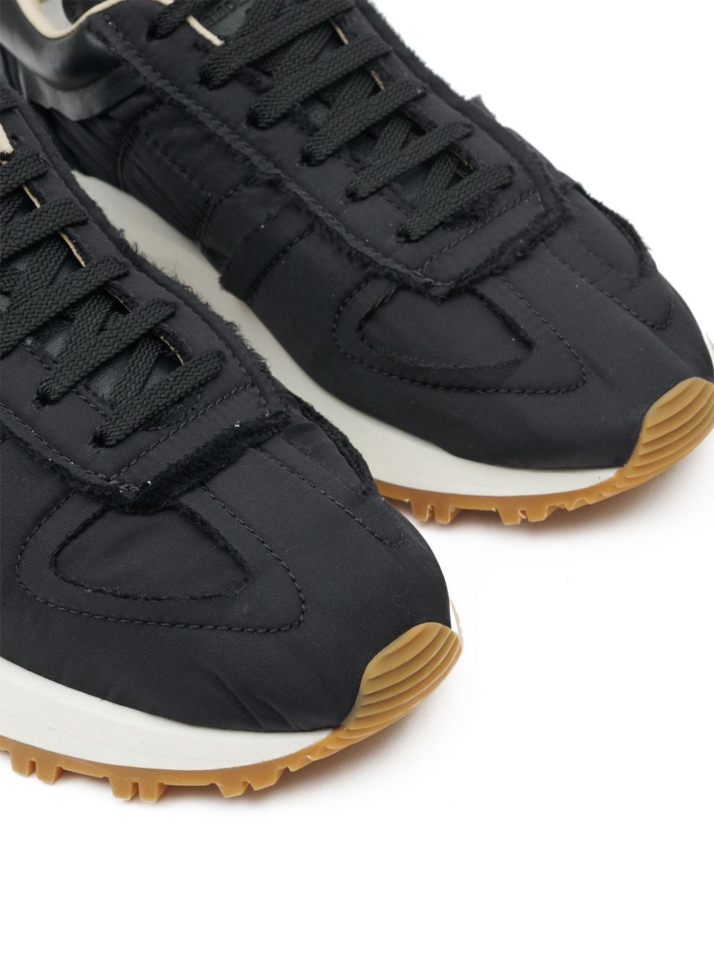 panelled low-top sneakers - 5
