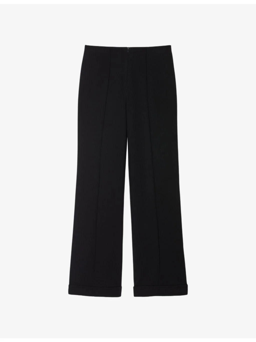 Straight-Leg High-Rise Stretch-Woven Trousers - 1
