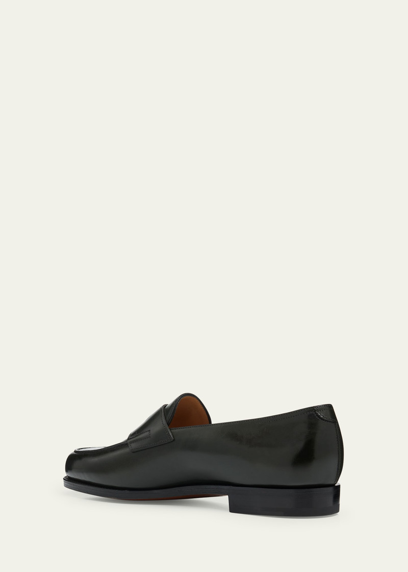 John Lobb Men's Lopez Calf Leather Penny Loafers outlook