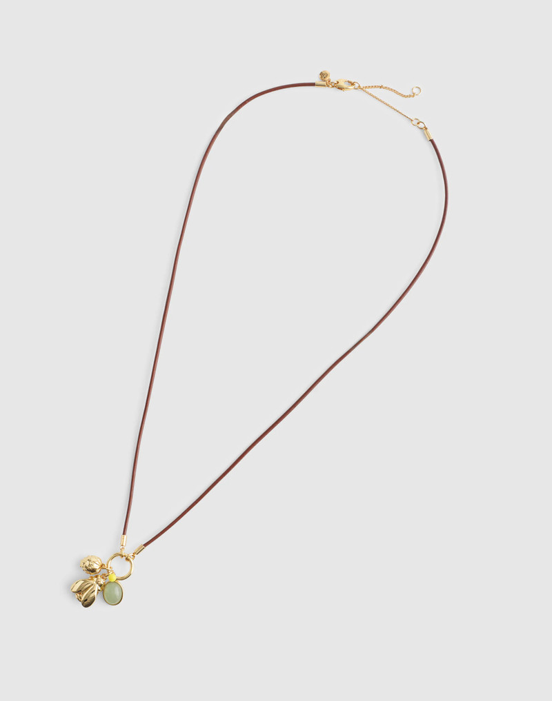 Bee Charm Cord Necklace 3