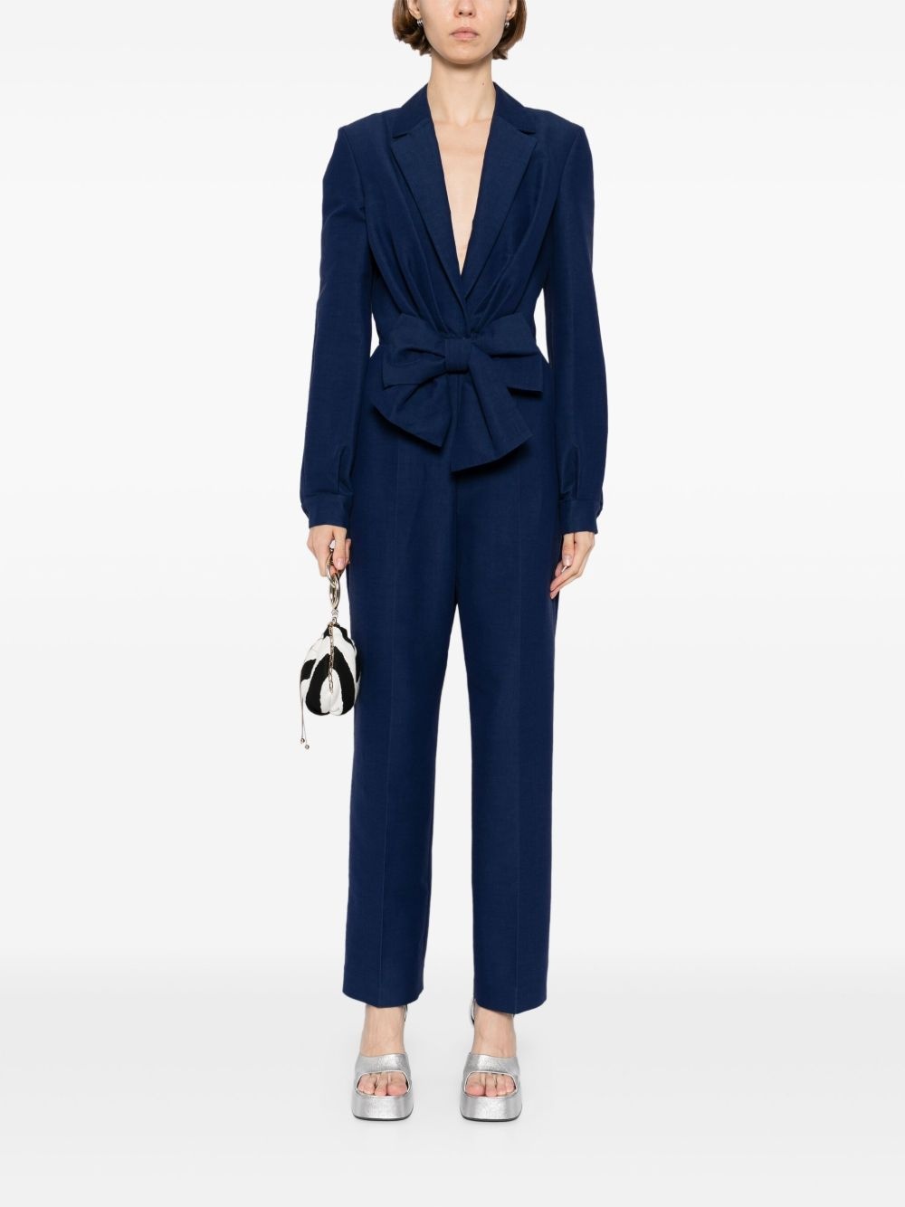 bow-detail jumpsuit - 2