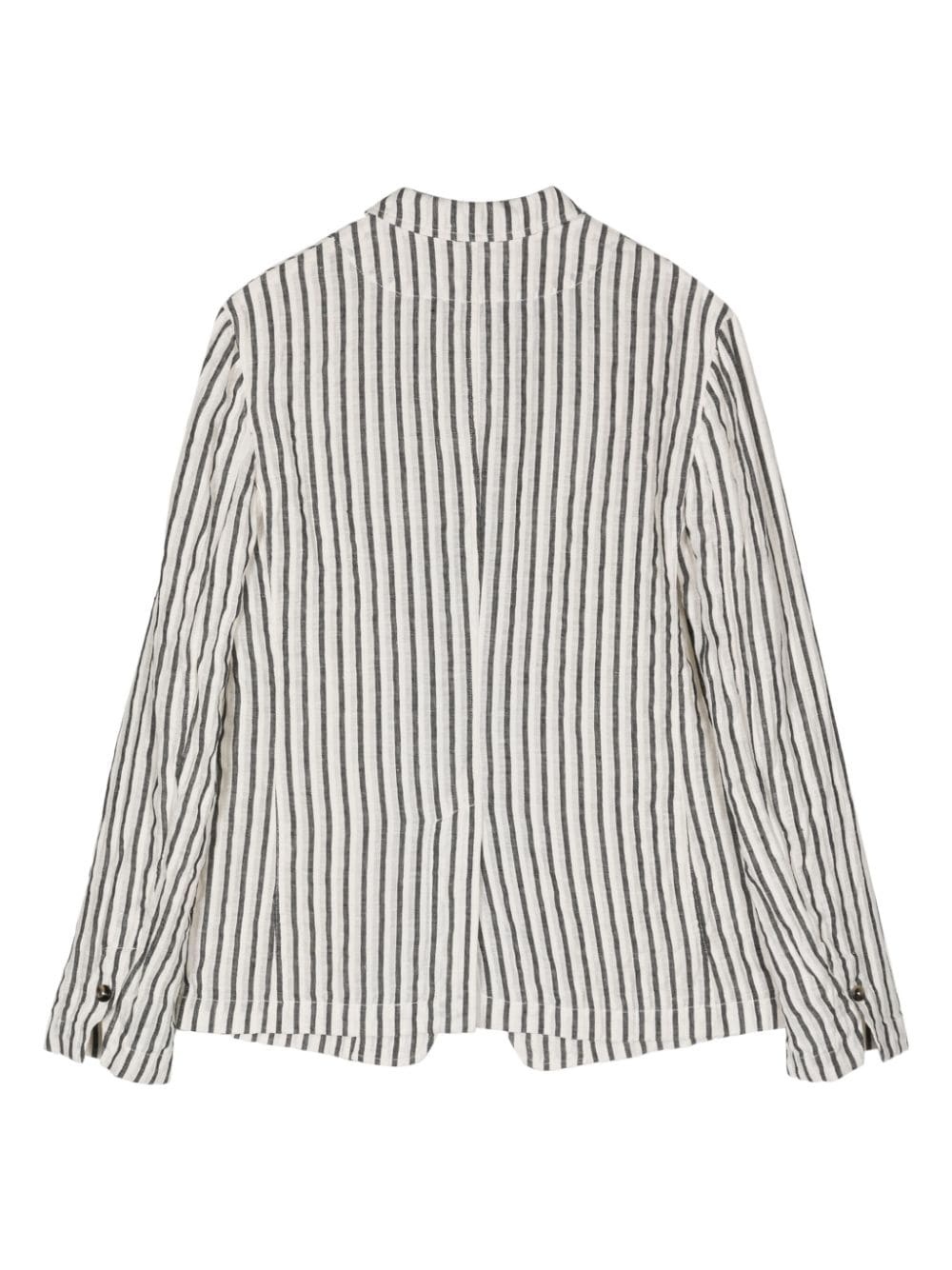 stripe-pattern jacket - 2