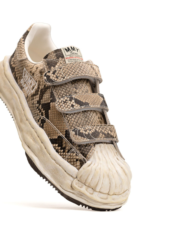 "BLAKEY" OG Sole Python Printed Leather Low-top Sneaker 19
