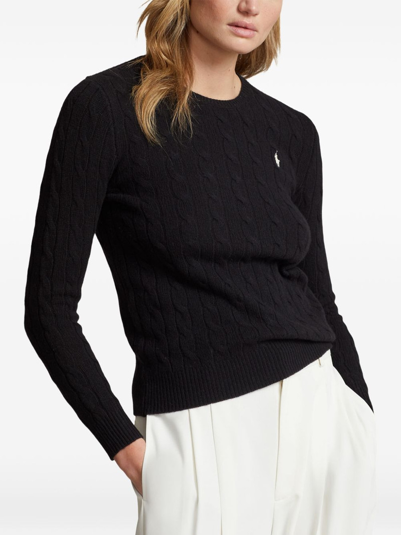 cable-knit logo sweater 3