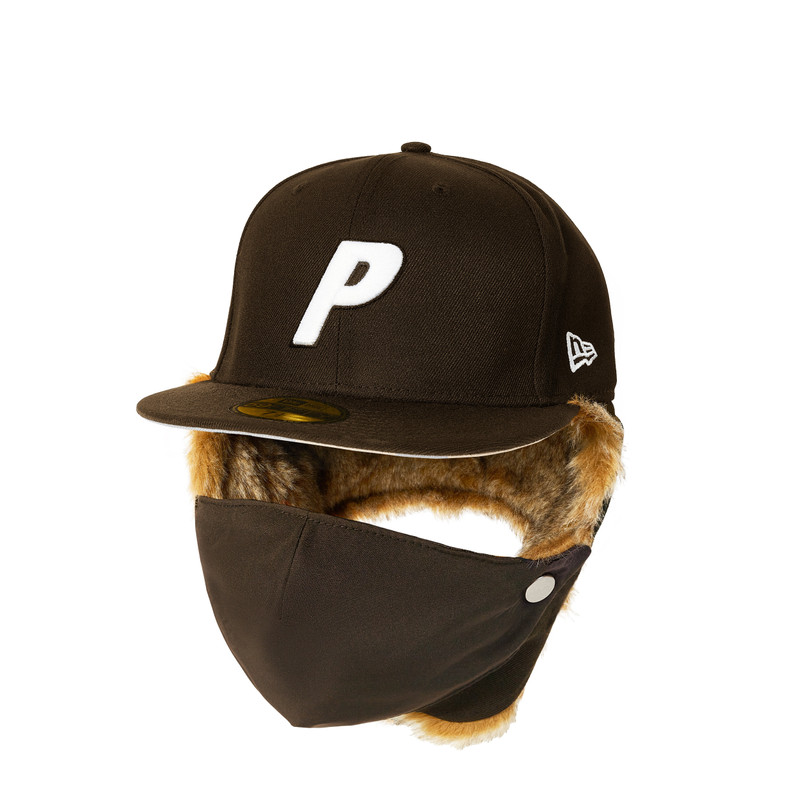 PALACE NEW ERA MASK DOGEAR 59FIFTY BROWN 1