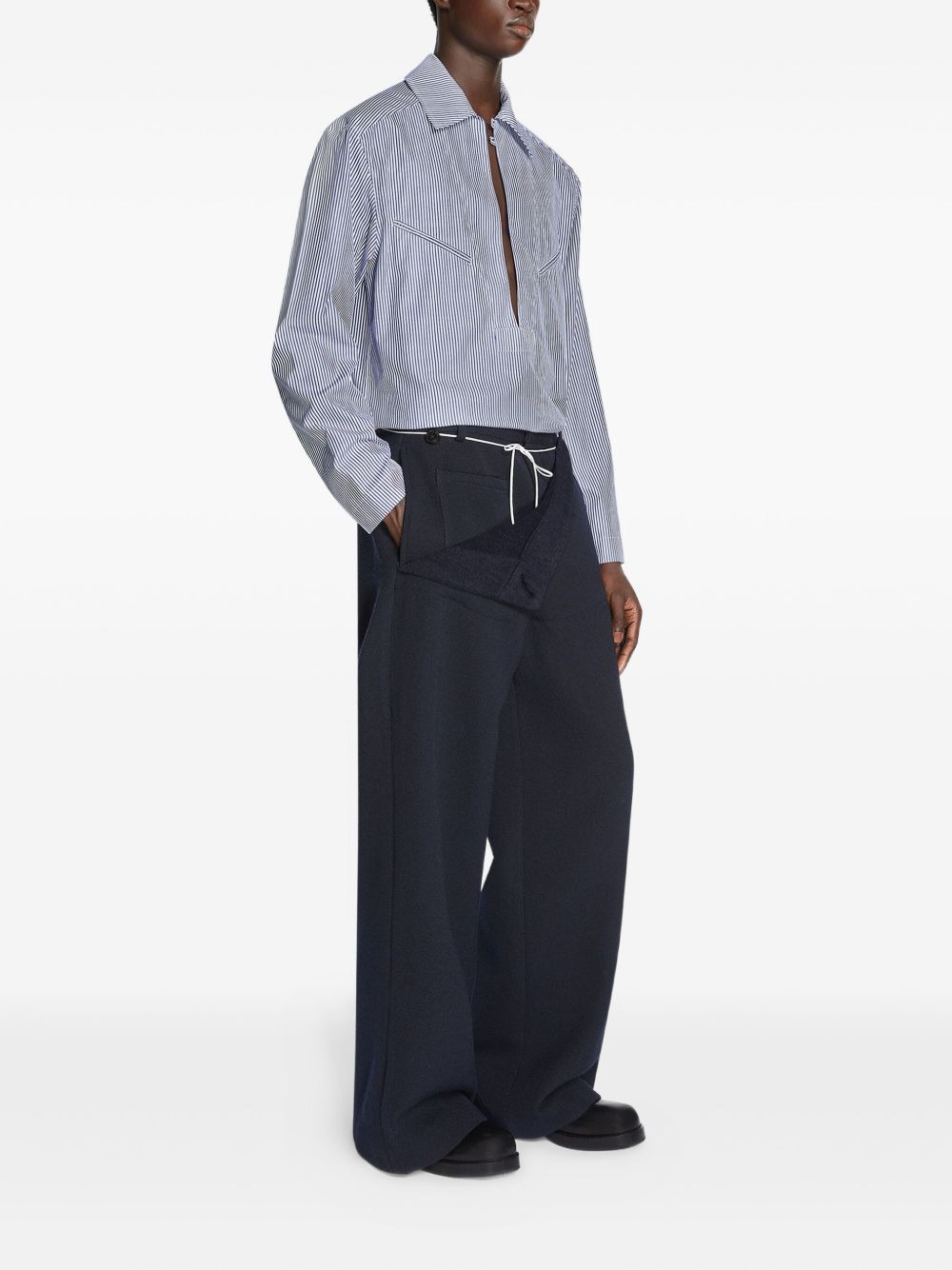 sailor wool trousers - 3