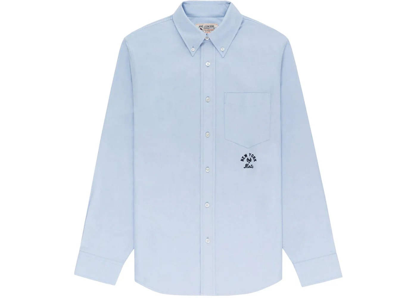 Aime Leon Dore x New York Mets Oxford Shirt Blue - 1