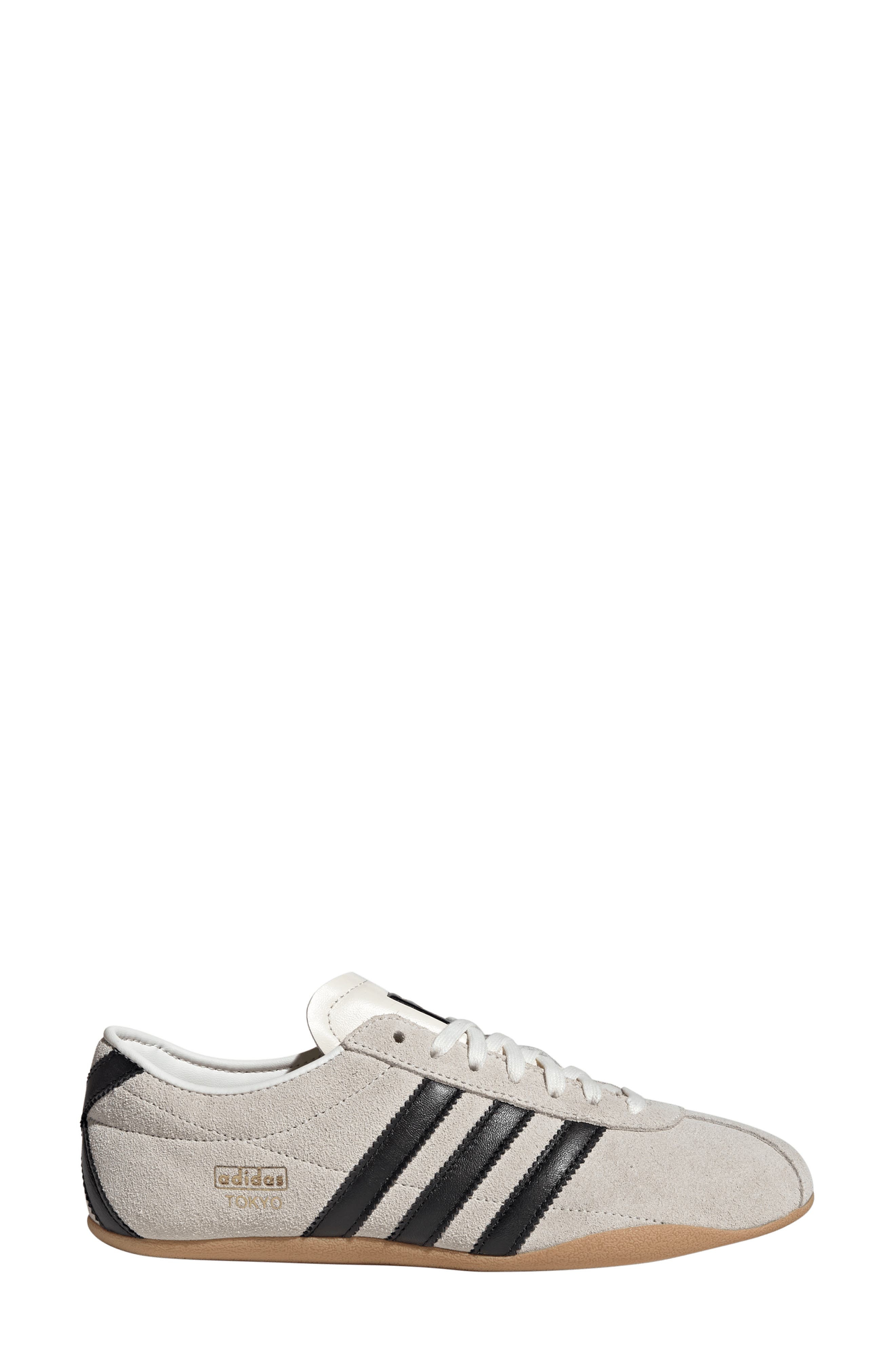 adidas Tokyo Low Top Suede Sneaker in Off White/Black/Gold Met at Nordstrom - 3
