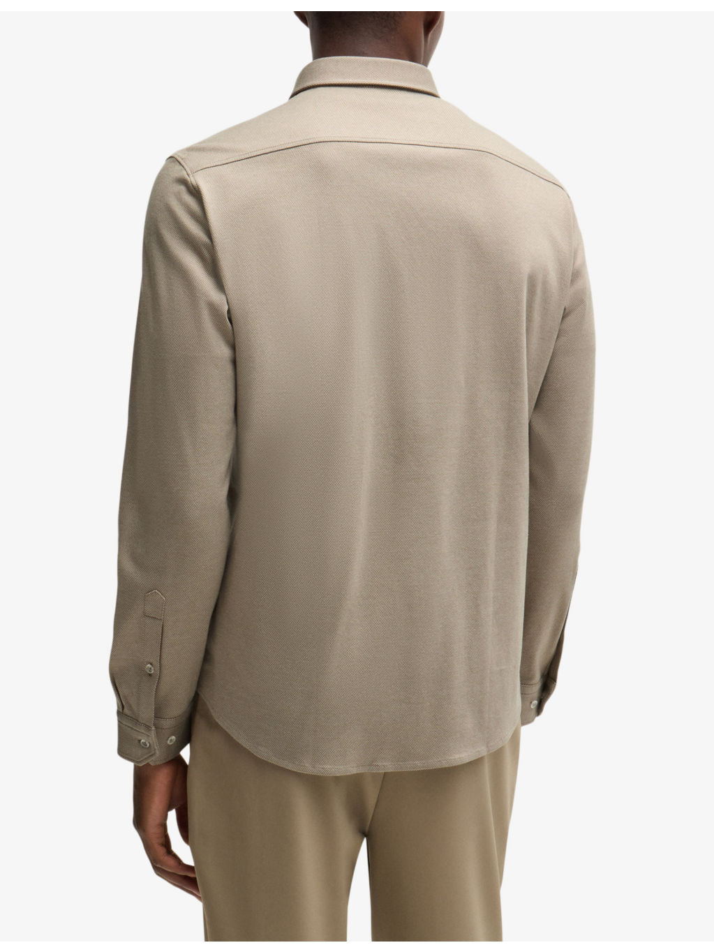 Anti-wrinkle text-print regular-fit cotton shirt - 4