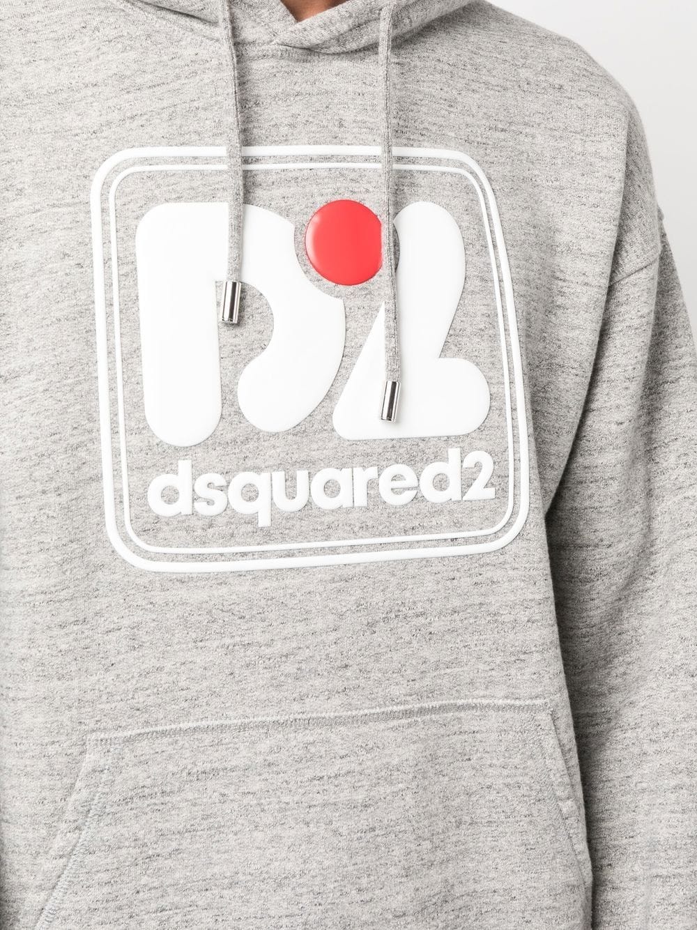 logo-print cotton hoodie - 5