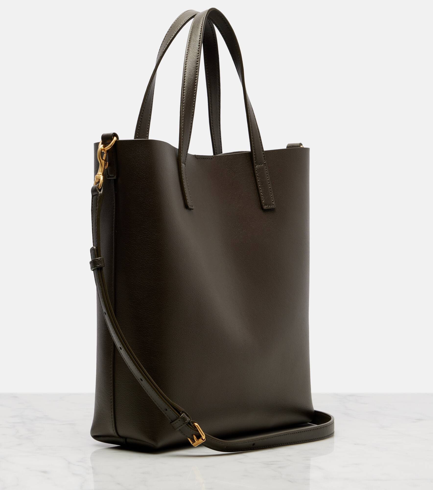 Toy Shopping N/S leather tote bag - 4