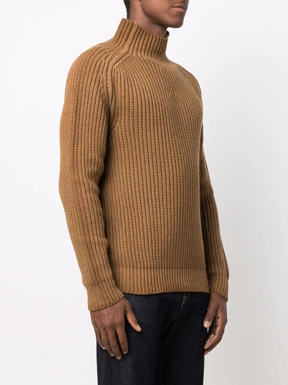 chunky-knit roll neck sweater - 3