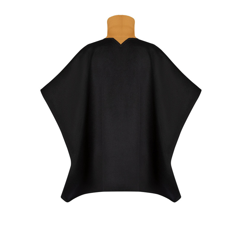 Sporty High Neck Double Face Cape 3