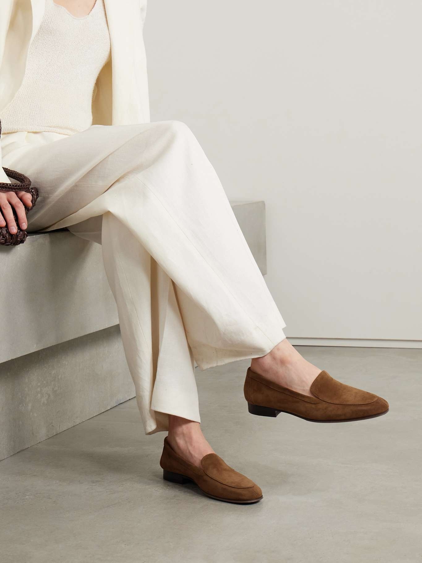 ◆THE ROW◆Sophie ローファー The Row Sophie suede loafers | netaporter | REVERSIBLE