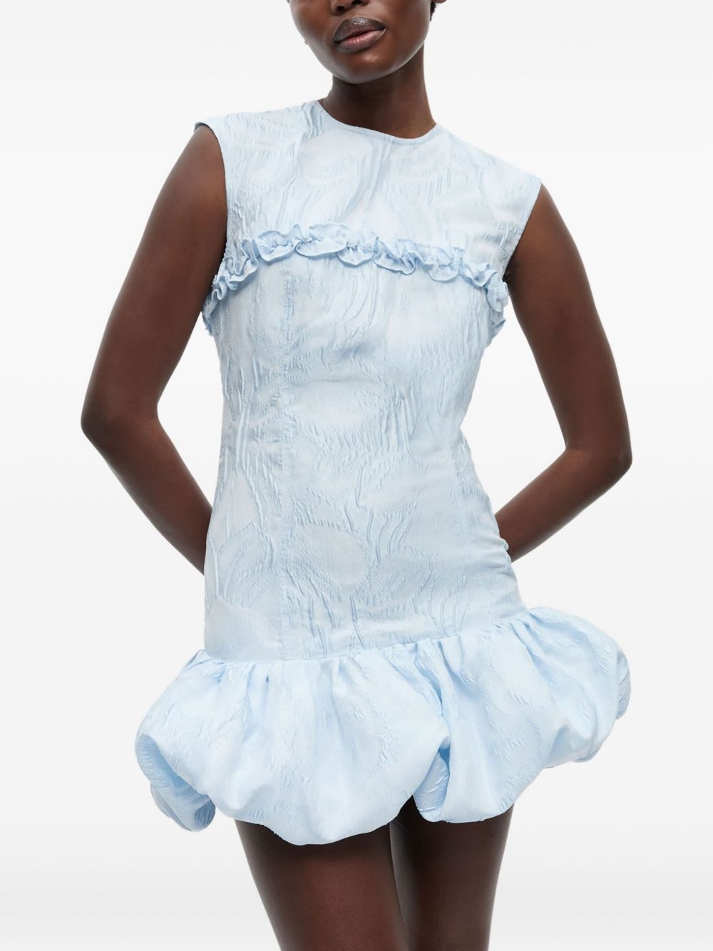 cloqué corset mini dress - 4