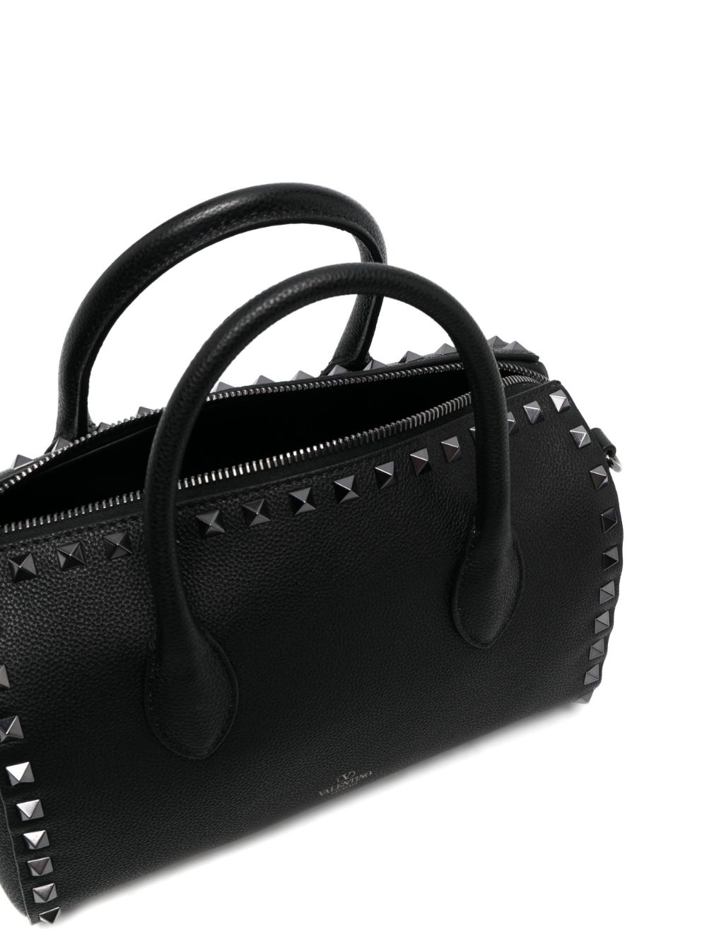 Rockstud leather tote bag - 5