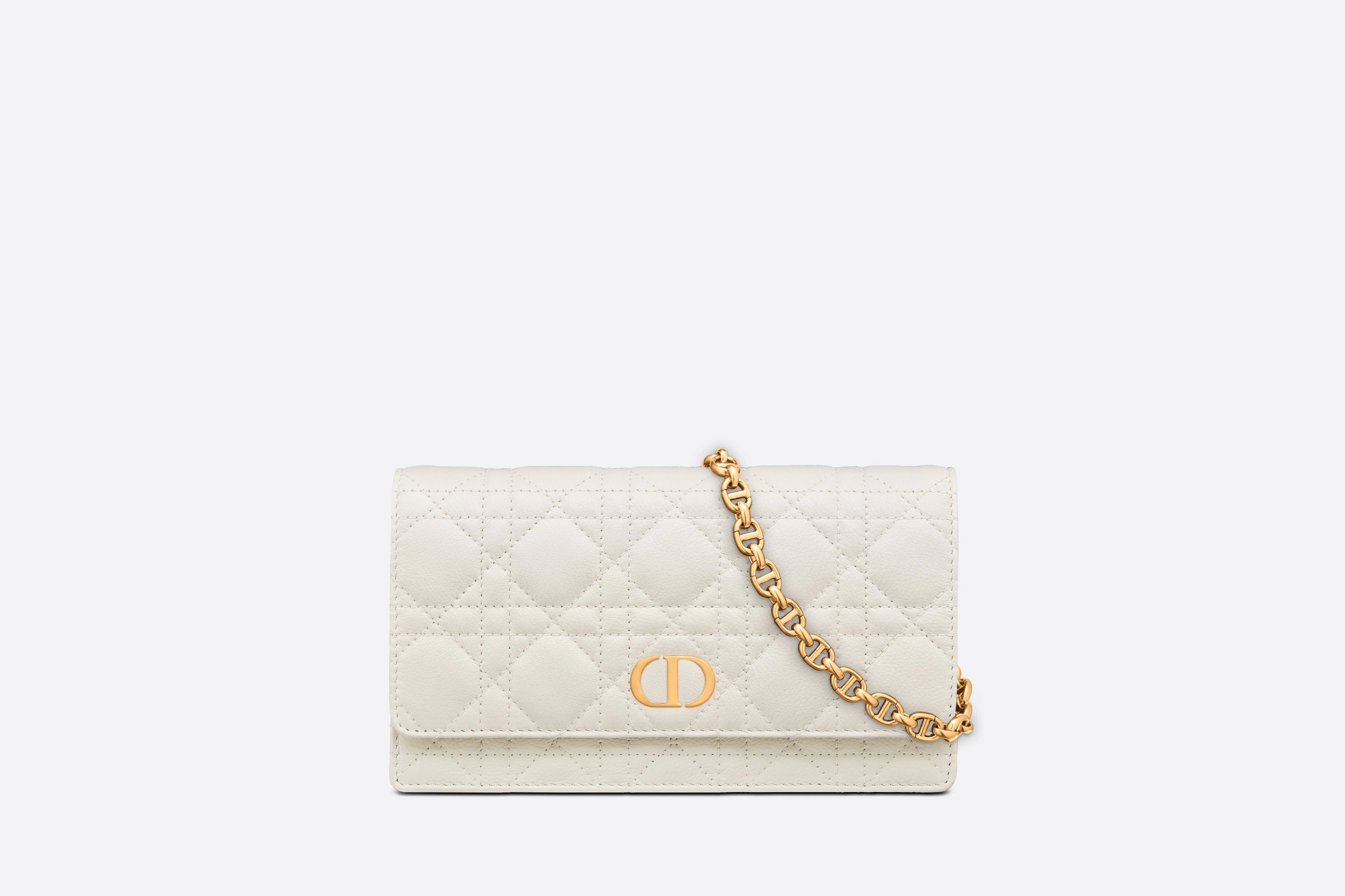 Dior Caro Belt Pouch with Chain - 1