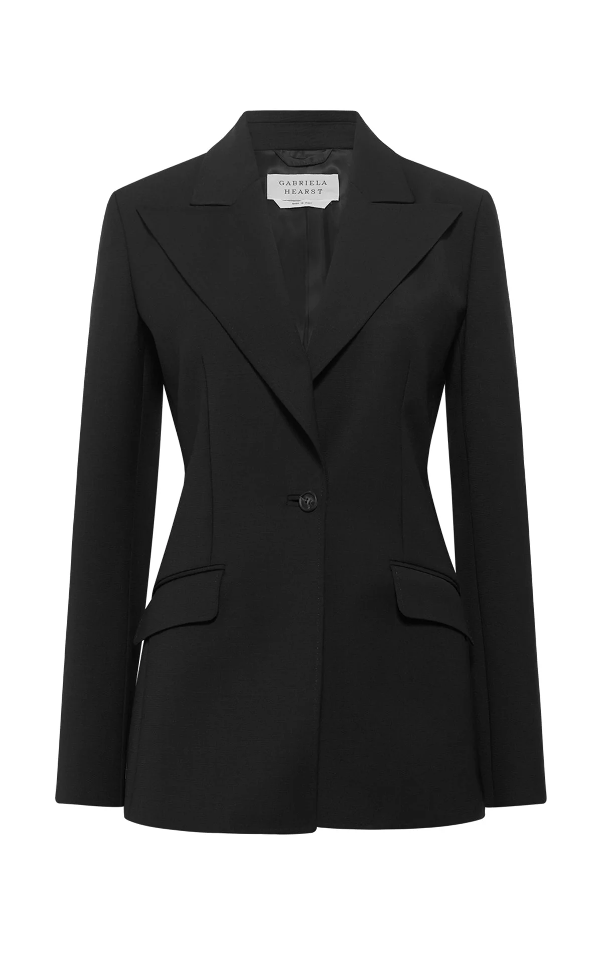 Leiva Blazer in Black Sportswear Wool - 1