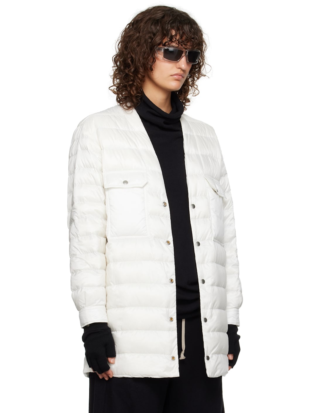 Moncler + Rick Owens Off-White Outershirt Jacket - 2
