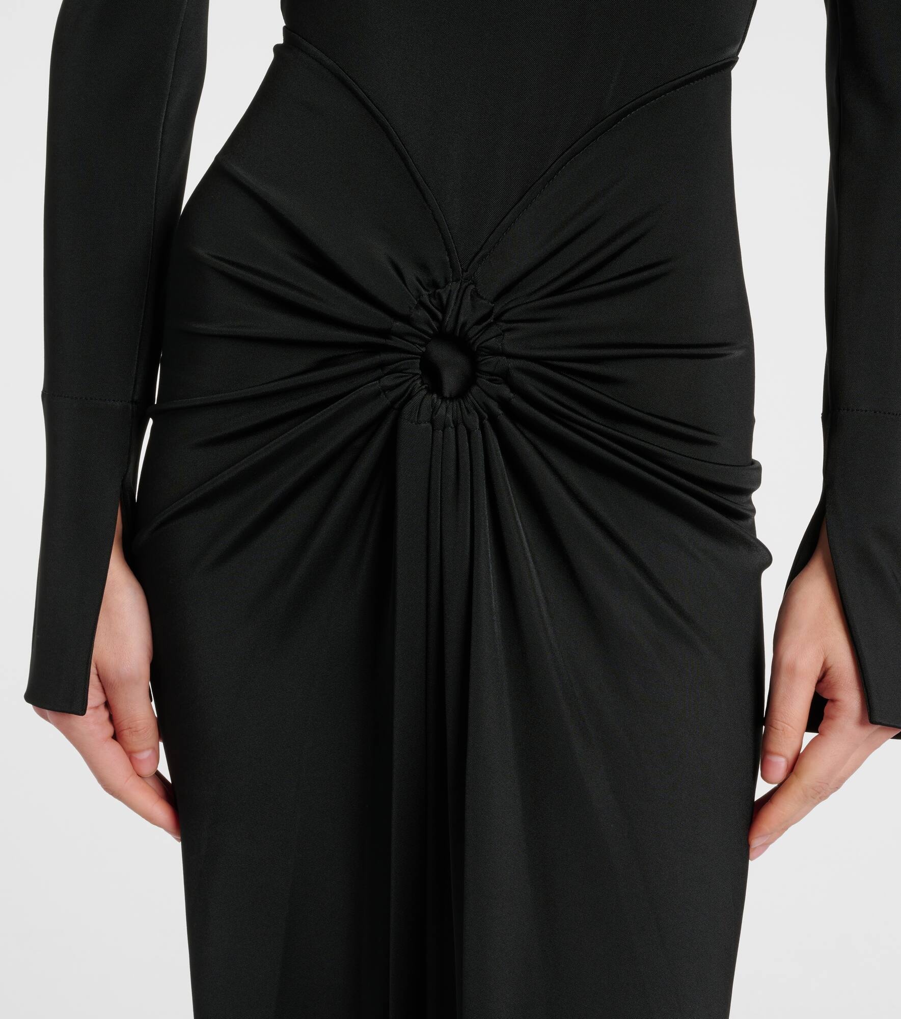 Gathered midi dress - 5