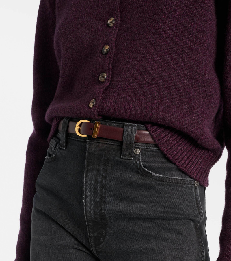 KHAITE Luna leather belt outlook