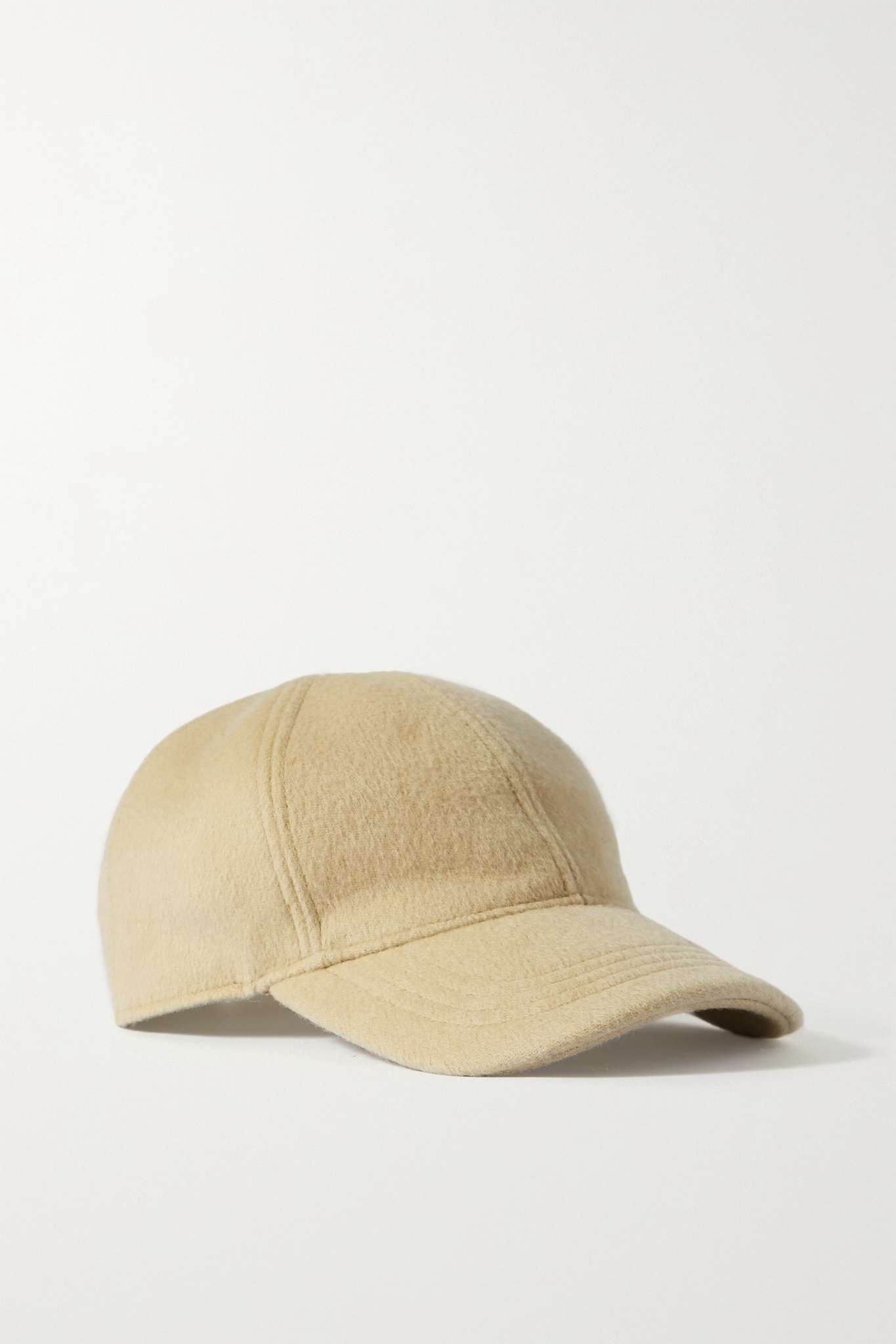 Double wool and cashmere baseball cap - 1