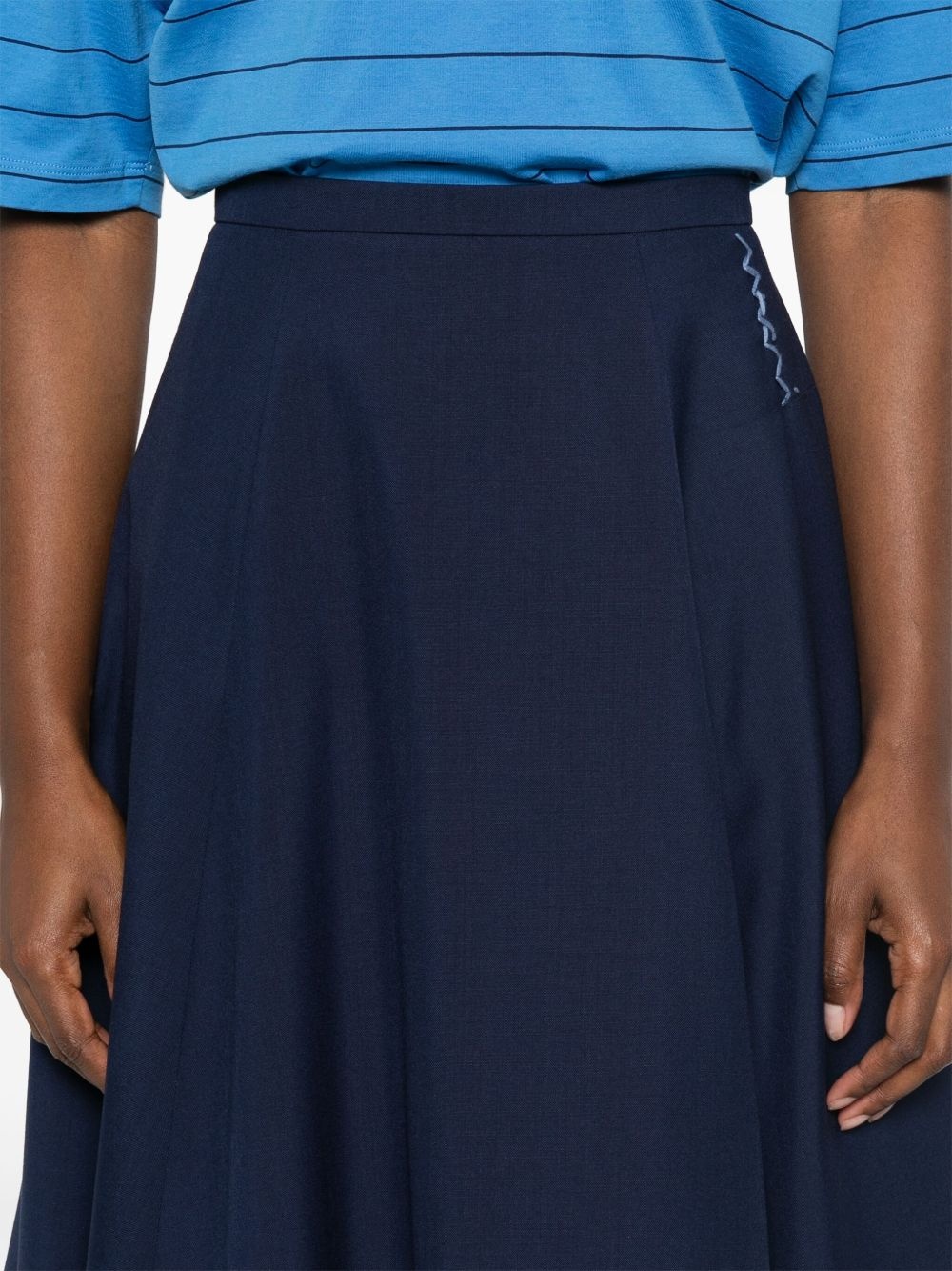 wool midi skirt - 5