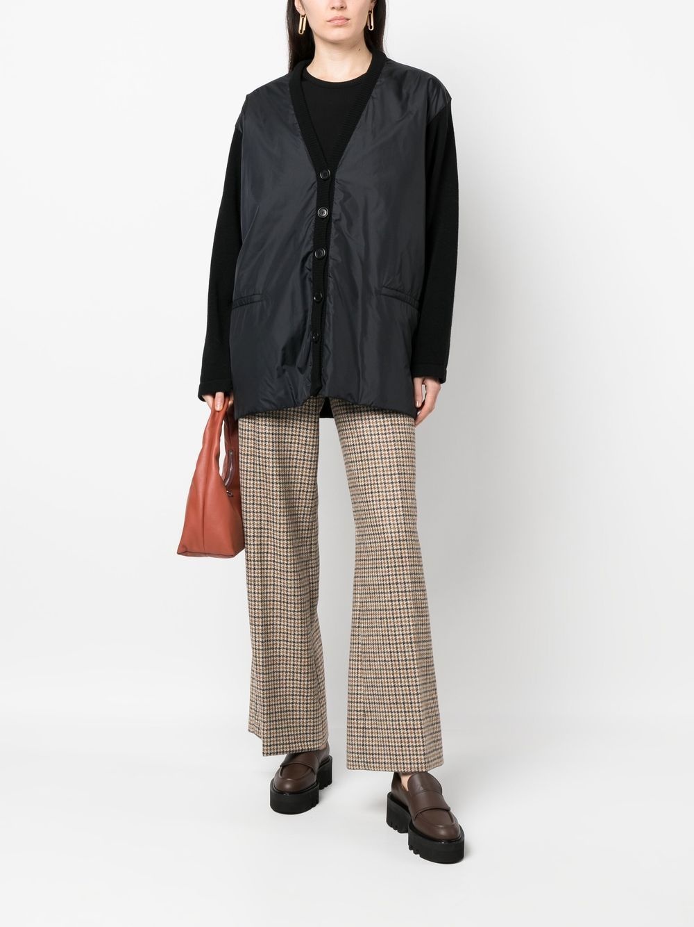 hybrid button-up cardigan - 2