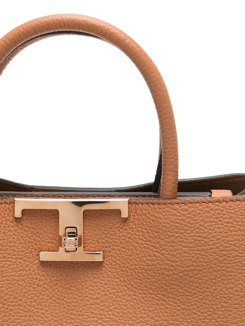 T Timeless leather tote bag 4