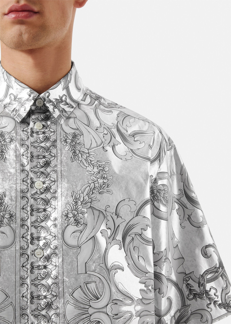 Silver Baroque Silk Shirt 5