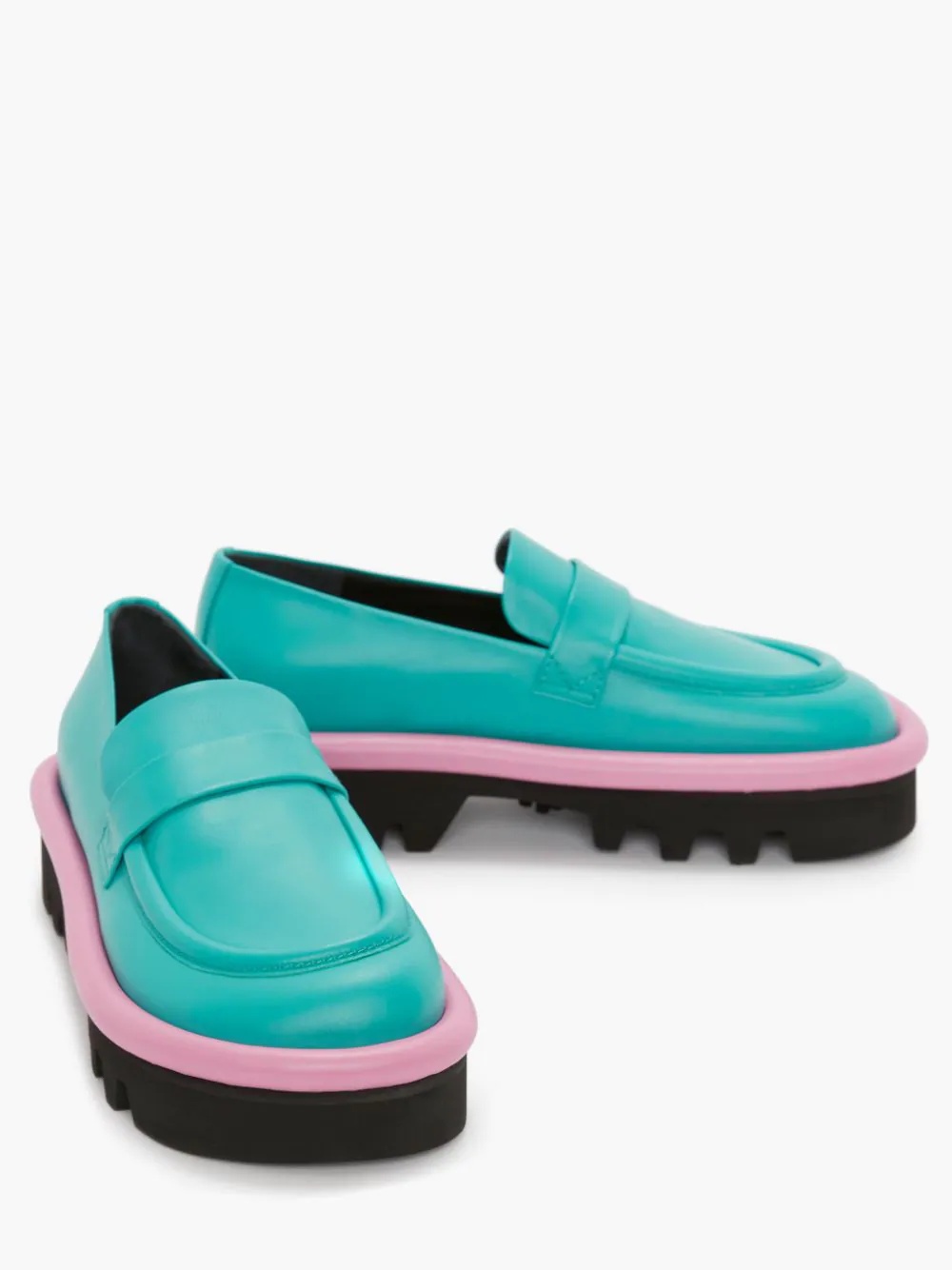 BUMPER-TUBE LEATHER CHUNKY LOAFER - 2