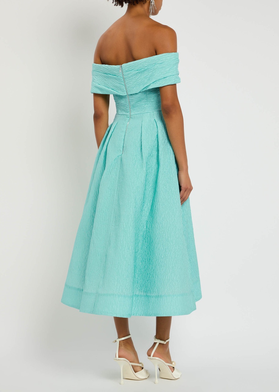 Rebecca Vallance Adalyn Cloqué Midi Dress - 3