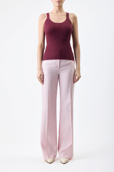 GABRIELA HEARST Vesta Pant in Blush Silk Wool and Linen Twill outlook