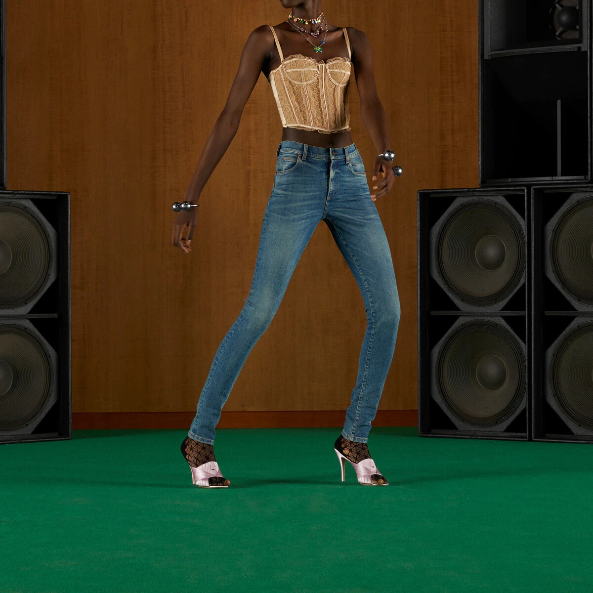 Denim pant with Horsebit - 6