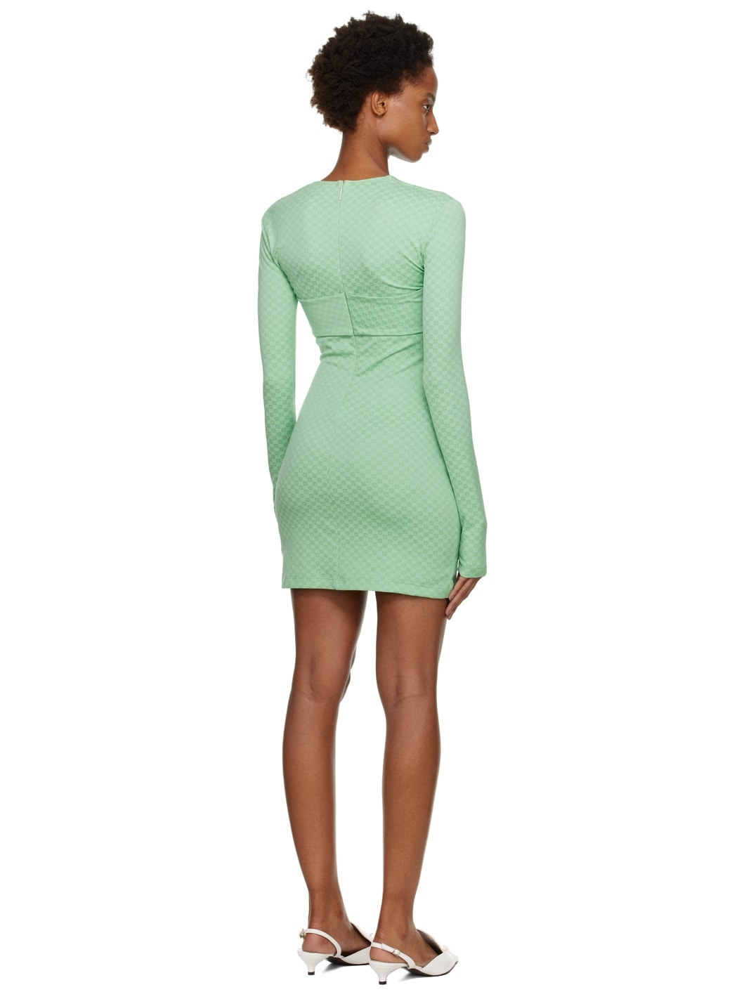Green Monogram Minidress - 3