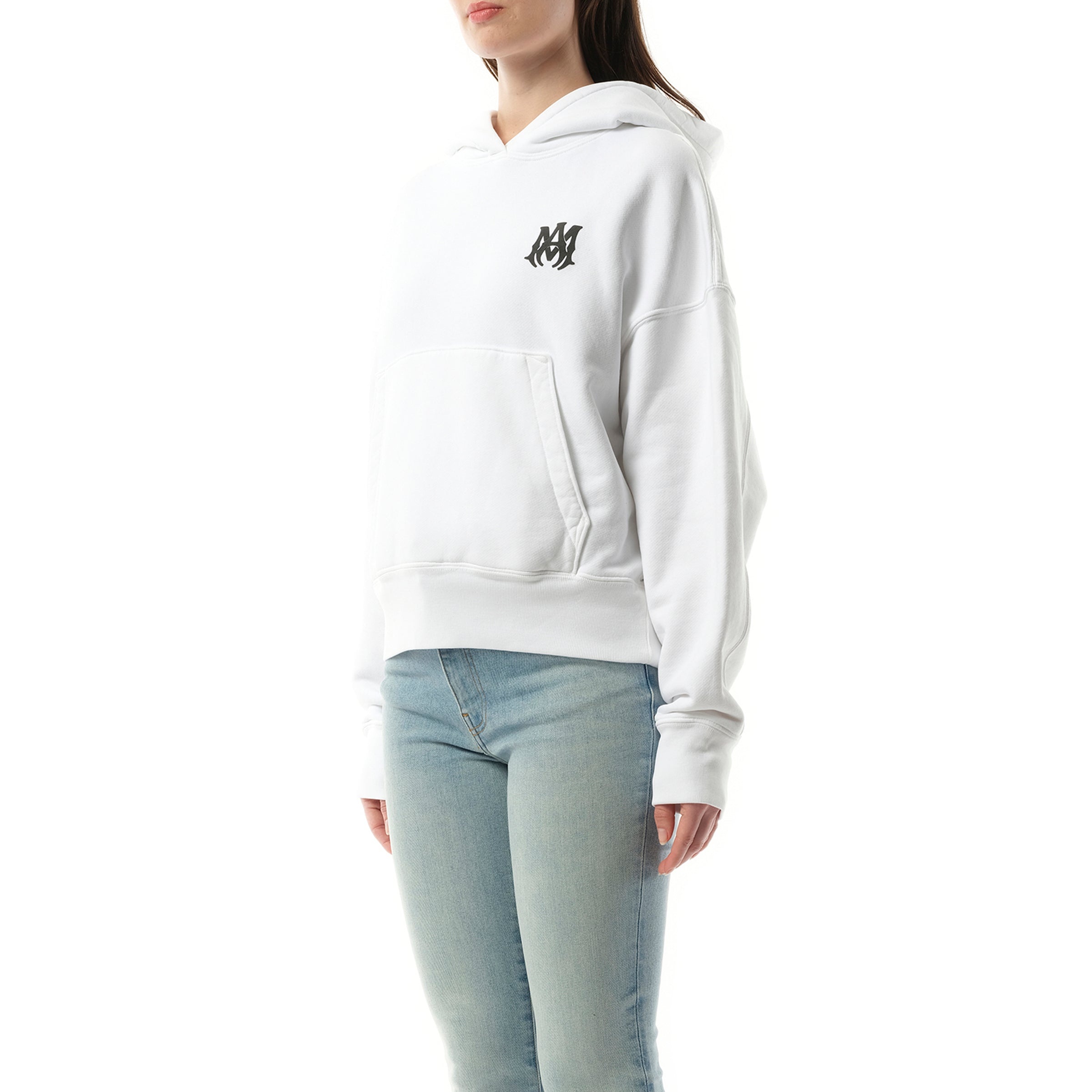 MA Core Logo Hoodie in White - 5