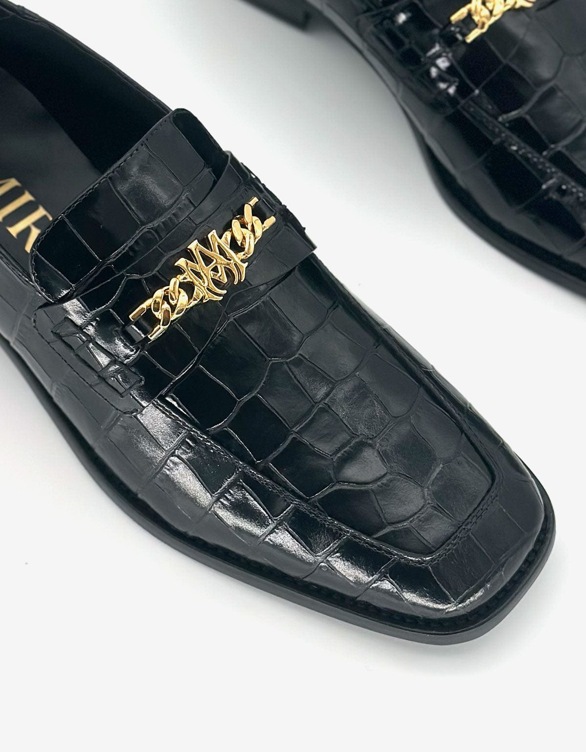 Amiri Black Croc MA Loafers - 5